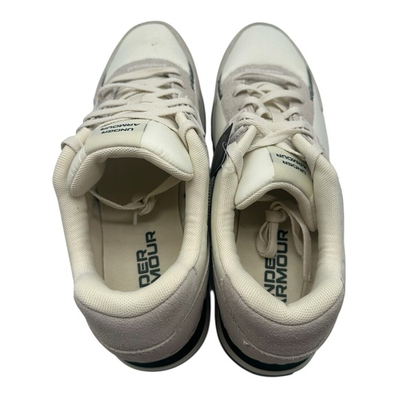 Under‎ Armour Essential Runner Running Shoes Mens 12 White/Brown Sneakers READ main image 3